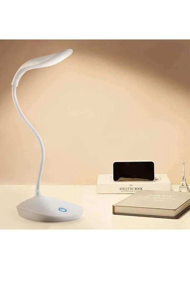 Flexible Gooseneck LED Desk Lamp – Touch Dimmable USB