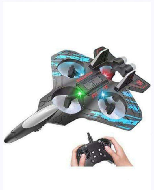 Star Fighter RC Drone – EPP Lightweight Fighter Jet with LED Lights