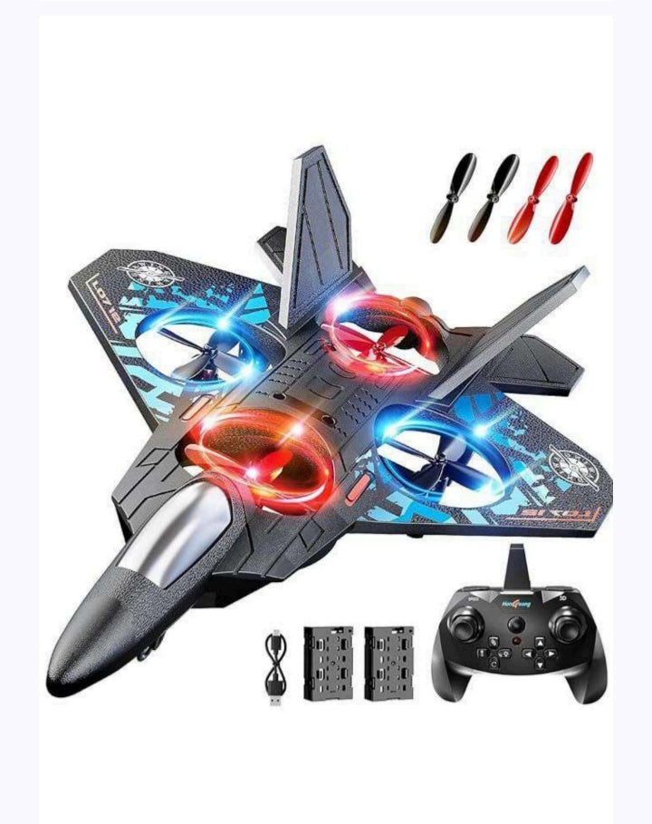 Star Fighter RC Drone – EPP Lightweight Fighter Jet with LED Lights