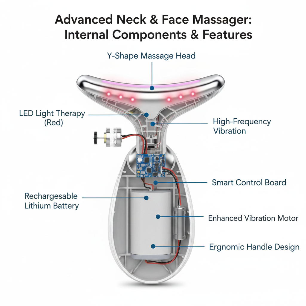 Neck Face Massager, Firming Wrinkle Removal Tool