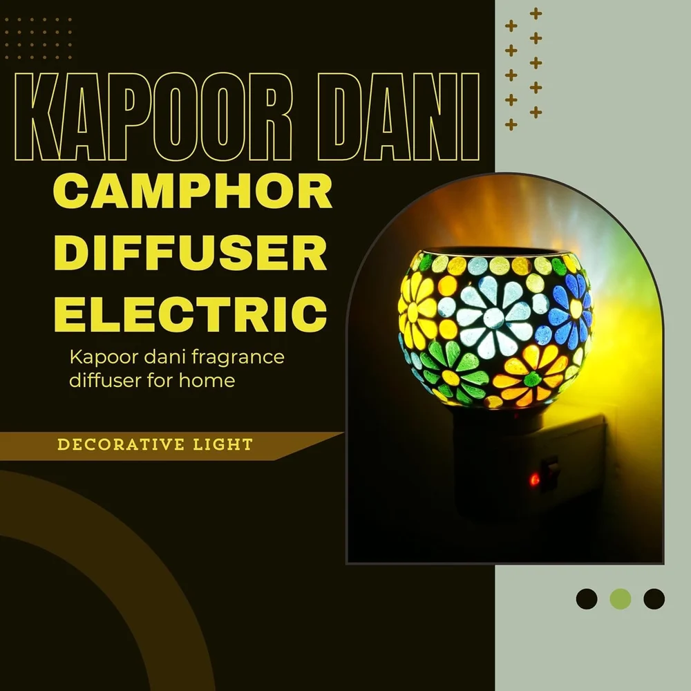 Kapoor Dani – Electric Camphor Diffuser & Decorative Night Lamp