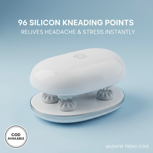 Revive Scalp Massager | 96 Silicon Kneading Points | Detachable & Waterproof Head | USB Rechargeable