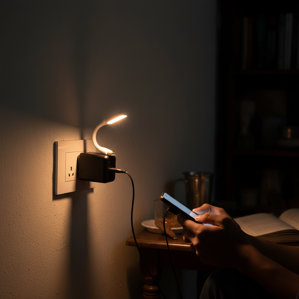 3-in-1 USB Fan + LED Light + Bulb Combo | Portable Mini Gadget