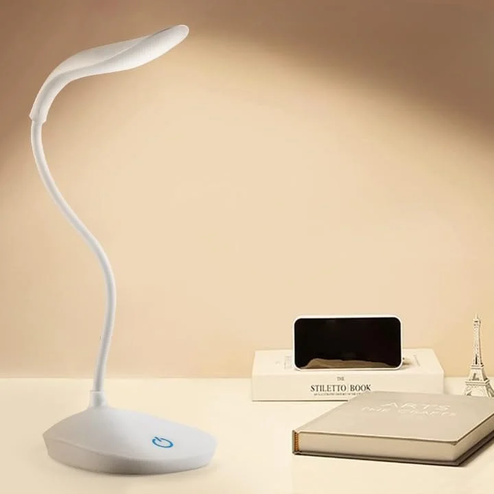Flexible Gooseneck LED Desk Lamp – Touch Dimmable USB