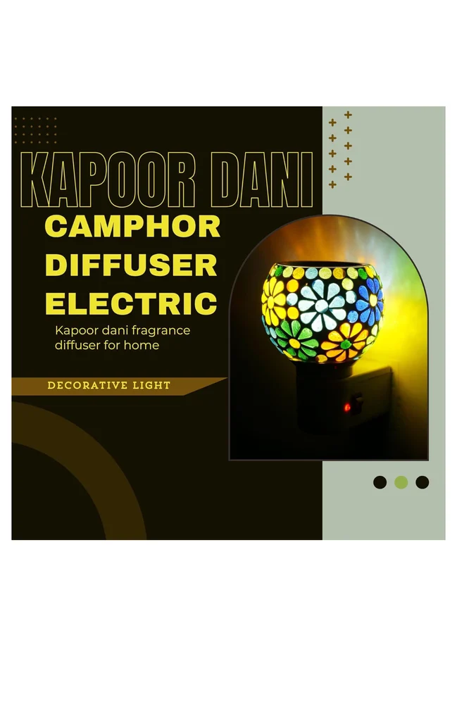 Kapoor Dani – Electric Camphor Diffuser & Decorative Night Lamp