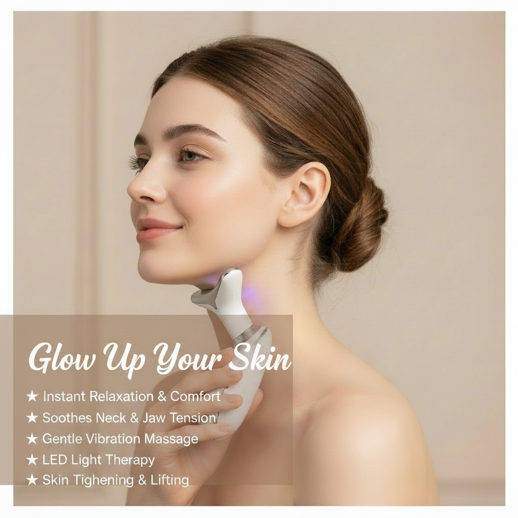 Neck Face Massager, Firming Wrinkle Removal Tool
