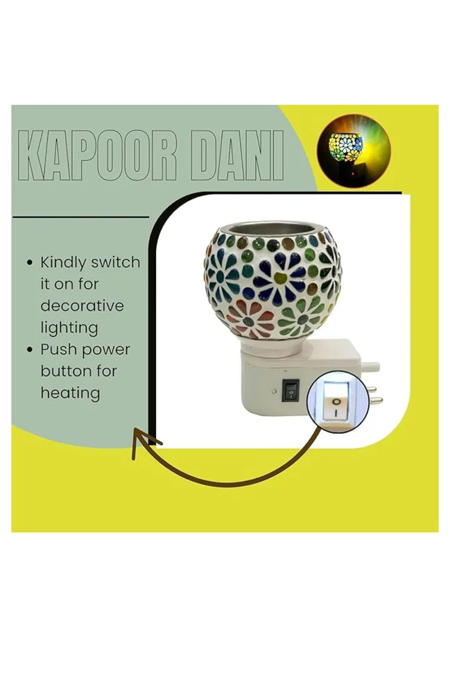 Kapoor Dani – Electric Camphor Diffuser & Decorative Night Lamp