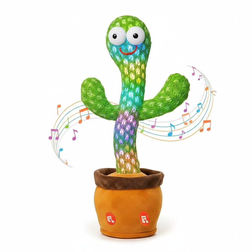 Dancing Cactus Toy on white background