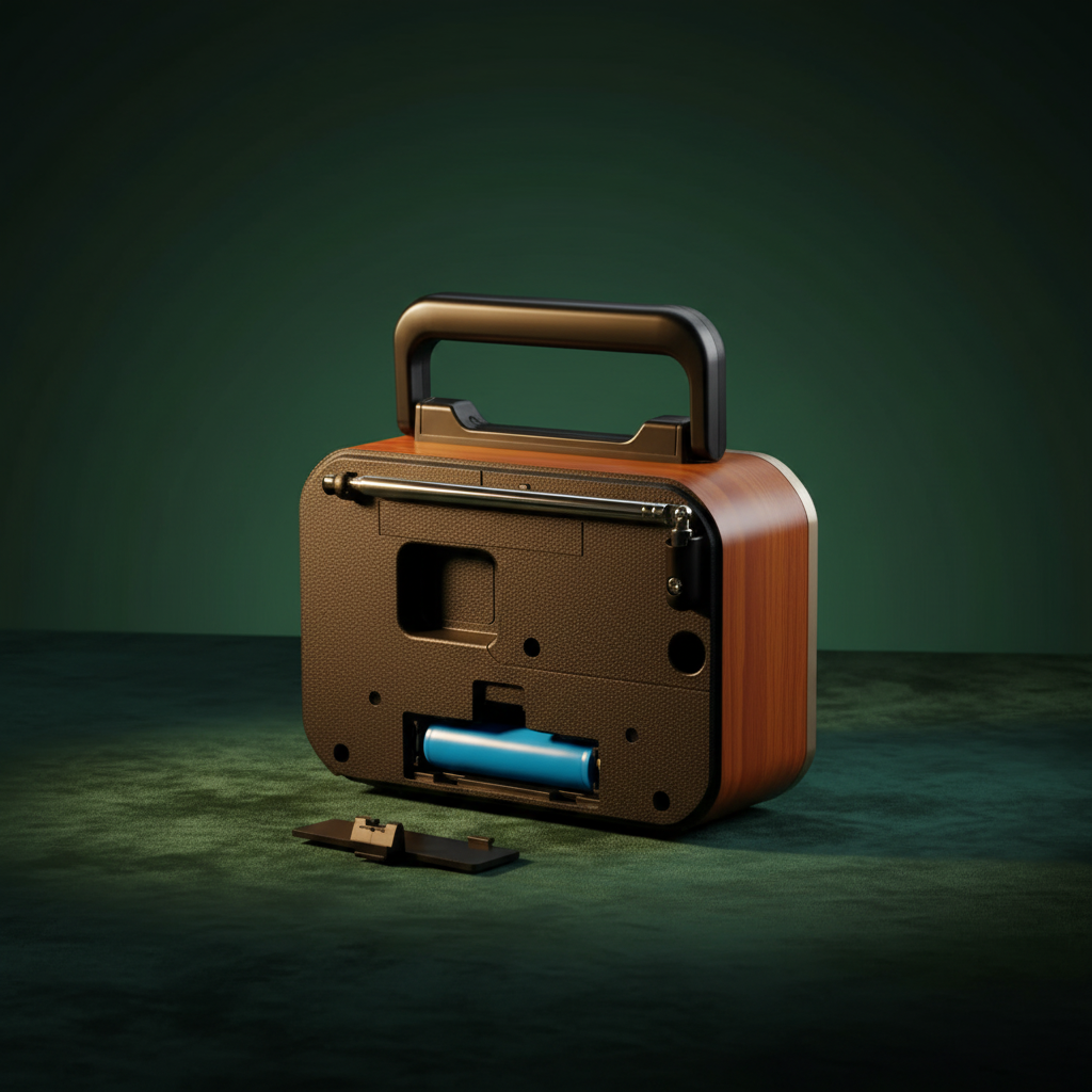 Retro Radio Back View