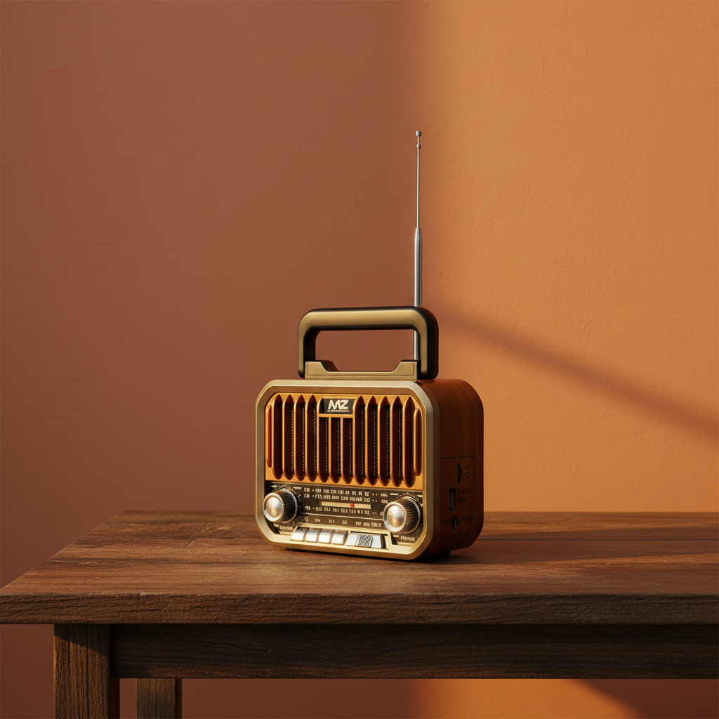 Retro Radio Side View