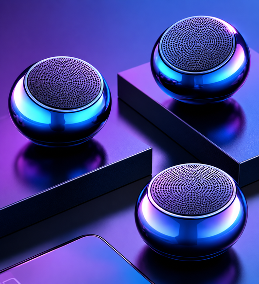 Mini Bluetooth Speaker - Universal Compatibility (iOS, Android, Tablet, PC, Laptop)