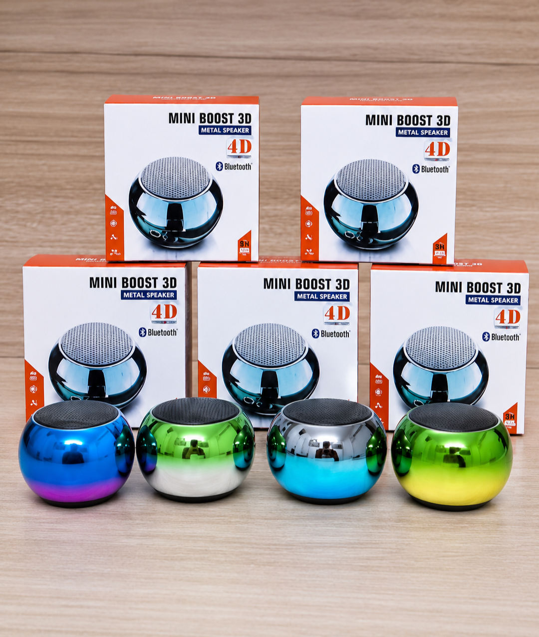 Mini Bluetooth Speaker - Universal Compatibility (iOS, Android, Tablet, PC, Laptop)