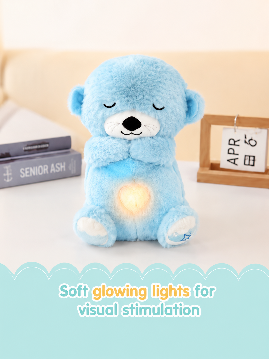 Dreamy Glow Bear – Musical Breathing Plush Night Light for Babies (0-2 Years)