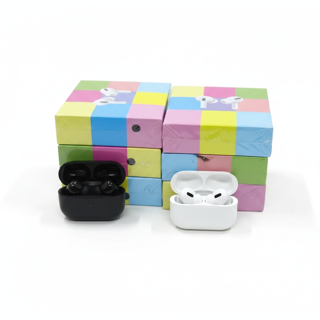 TWS Earbuds with Colorful Boxes